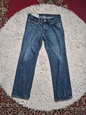 Abercrombie & Fitch Jeans Blue Denim Size 30 X 30 Classic Straight Button Fly
